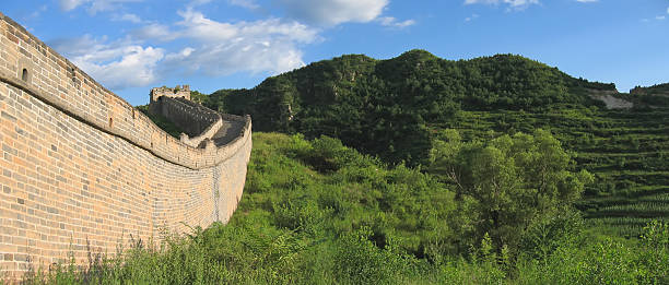 Detail of the great wall china stock photo