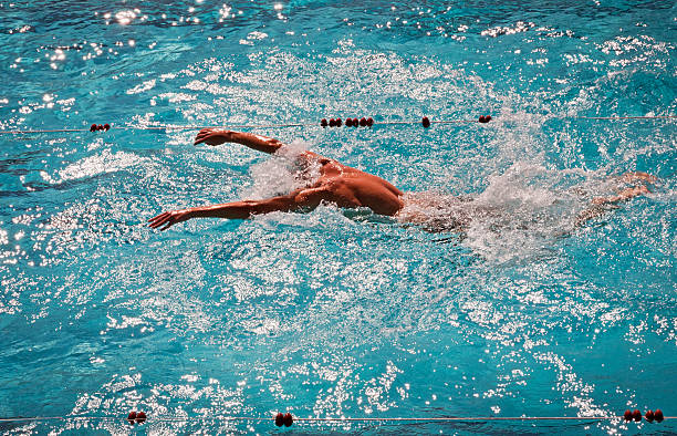 istock Men's butterfly swimming in the pool 153168056
