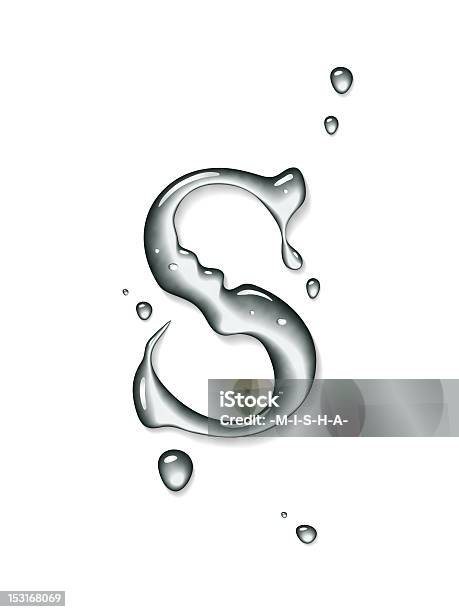 Water Font Letter S Stock Photo - Download Image Now - Water, Typescript, Letter S