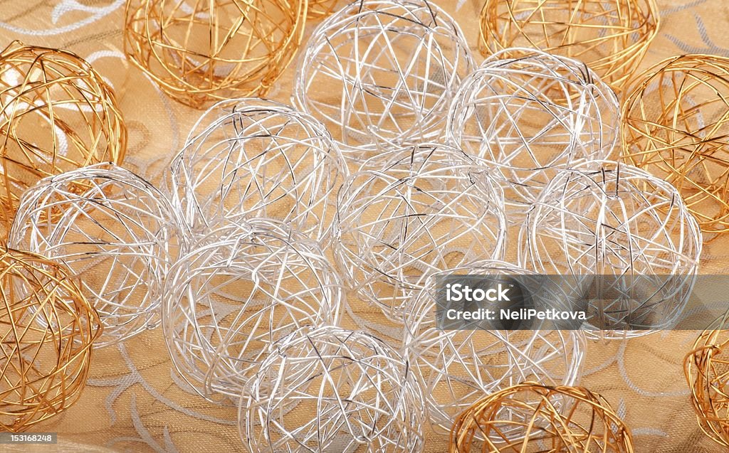 Cristmas decoración pelotas - Foto de stock de Amarillo - Color libre de derechos