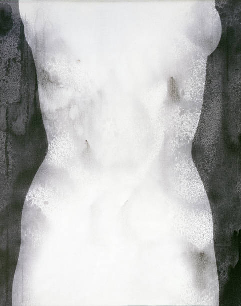 istock Photogramm of a female torso, light and shadow 153169826