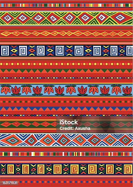 African Pattern Stock Illustration - Download Image Now - Abstract, Africa, Backgrounds