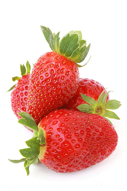 strawberries stock photo