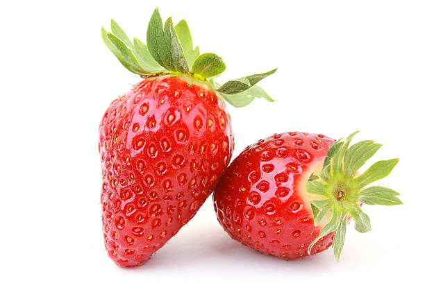 strawberries stock photo