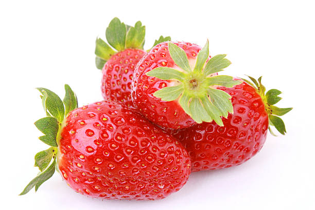 strawberries stock photo