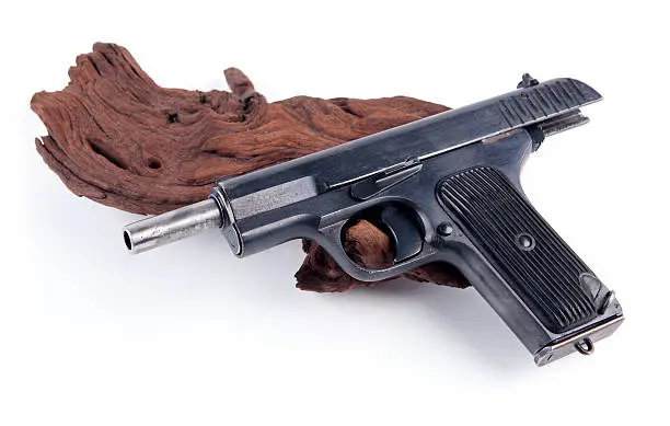 Side view of a russian semiautomatic pistol