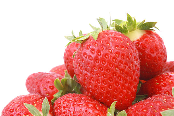 strawberries stock photo