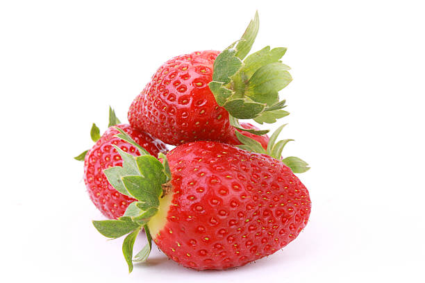 strawberries stock photo