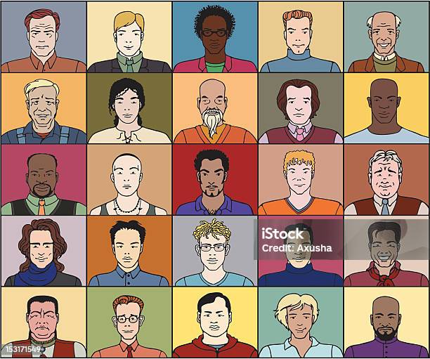 Ilustración de Veinticinco Hombres Adultos y más Vectores Libres de Derechos de Abuelo - Abuelo, Africano-americano, Afrodescendiente