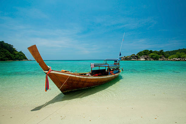 istock One boat on the sea 153171728
