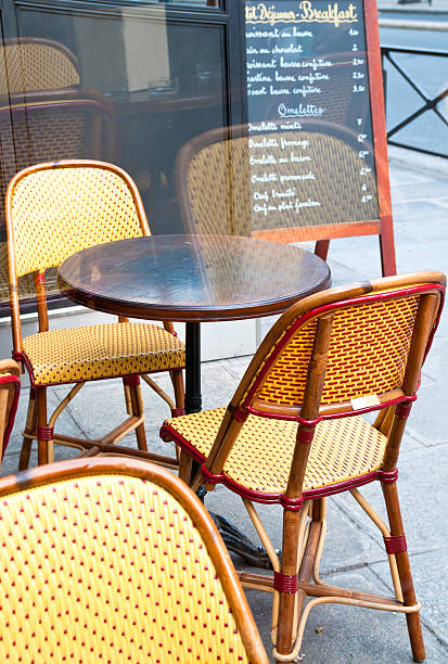 istock Street view of a Cafe terrace 153171848