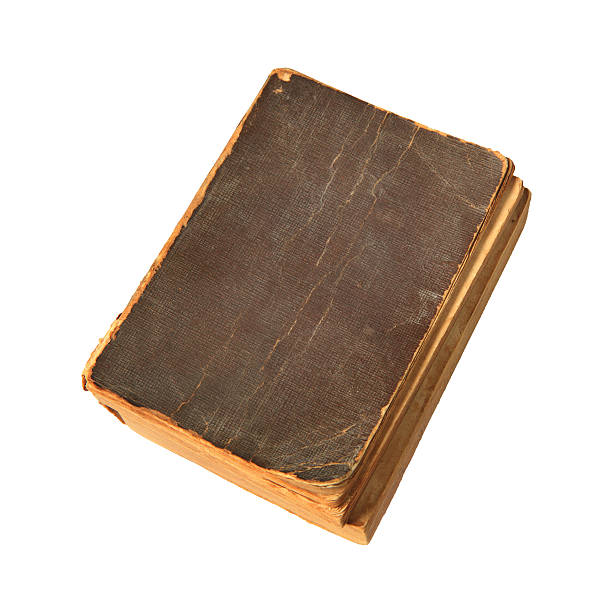 old book cover with wrinkled