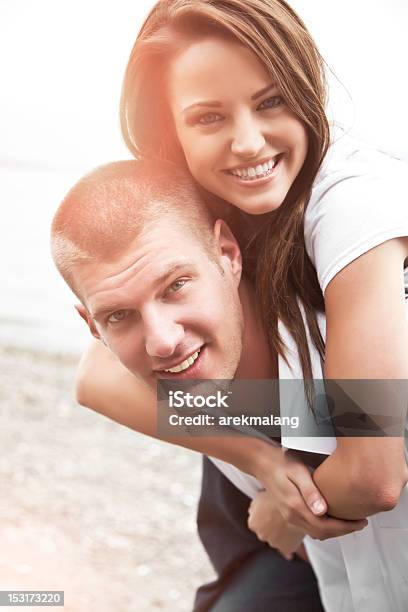 Happy Caucasian Couple Stock Photo - Download Image Now - 20-29 Years, Adult, Adults Only