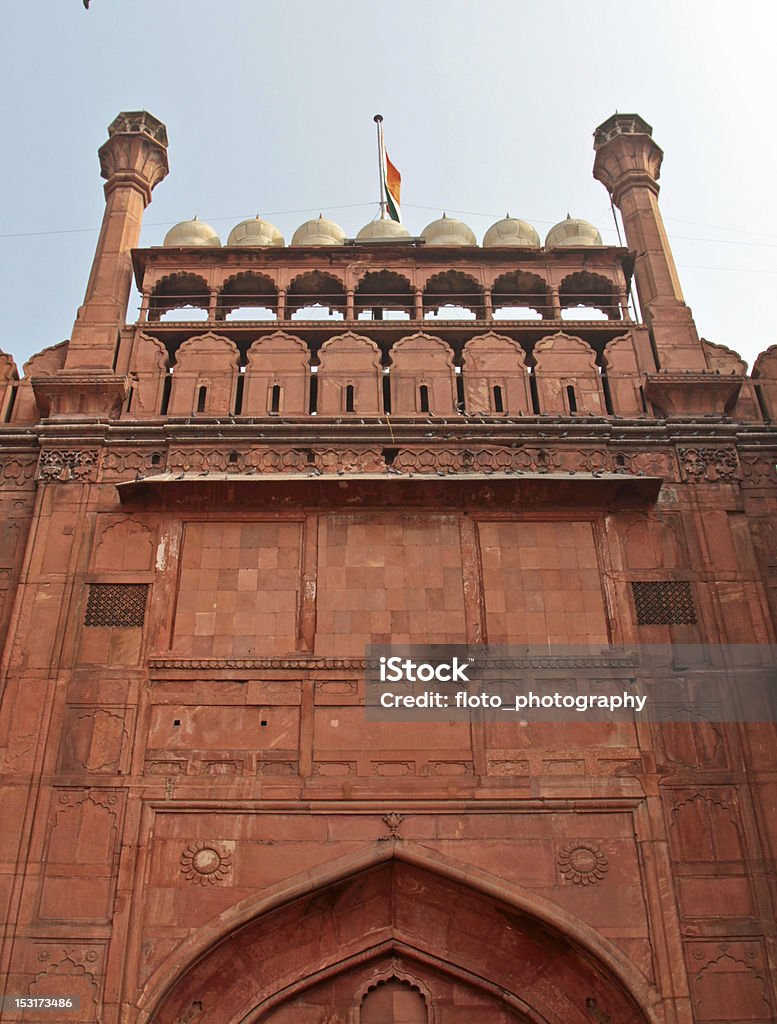 Lahore Gate, Czerwony Fort w Delhi, w Indiach - Zbiór zdjęć royalty-free (Azjaci)