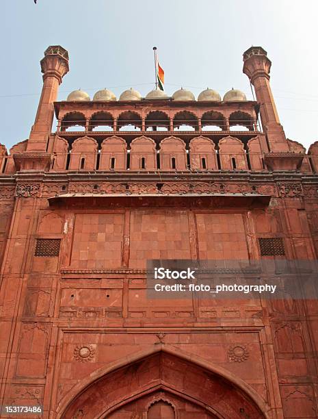 Lahore Gate Czerwony Fort W Delhi W Indiach - zdjęcia stockowe i więcej obrazów Azjaci - Azjaci, Brama, Cesarstwo Wielkich Mogołów