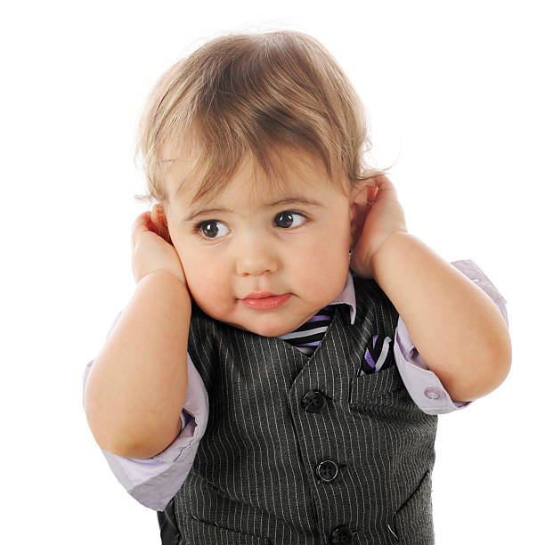 ich nicht wanna'hören! - babies only audio stock-fotos und bilder
