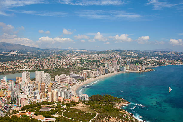 Calpe desde rock de Ifach - foto de stock