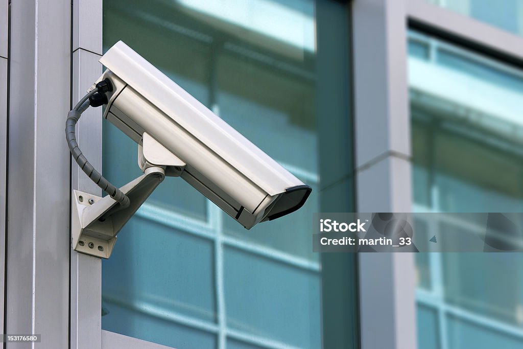 security camera Building Exterior Stock Photo