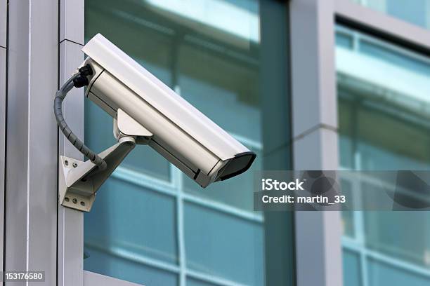 Security Camera Stock Photo - Download Image Now - Building Exterior, Camera - Photographic Equipment, Control