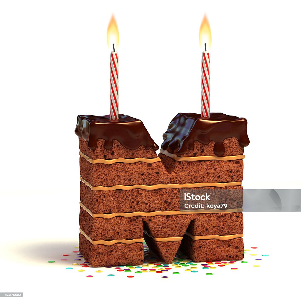 Буква M шоколадный торт в форме - Стоковые фото Алфавит роялти-фри