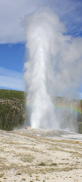 istock Old Faithful and rainbow 153176660