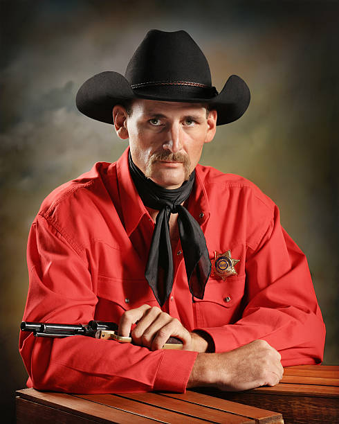 cowboy vice - sheriffs deputy foto e immagini stock