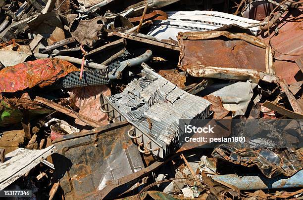 Scrap Metal Stock Photo - Download Image Now - Breaking, Broken, Crushed