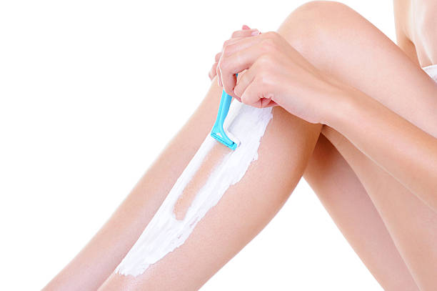 istock depilation with razor on the female legs 153177720