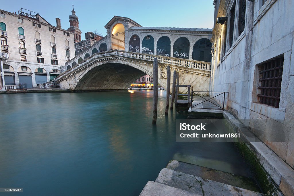 Ponte de Rialto, Veneza - Royalty-free Anoitecer Foto de stock