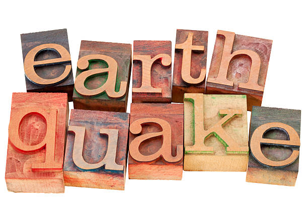 istock earthquake in letterpress type 153179296