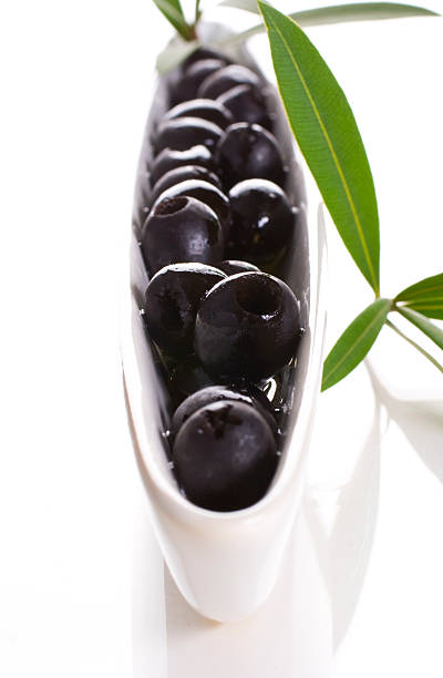 Black olives stock photo