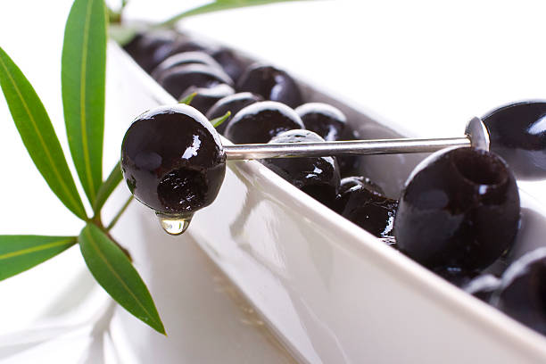 Black olives stock photo