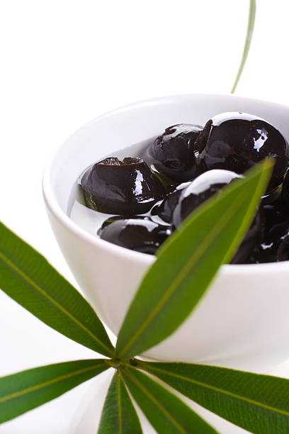 Black olives stock photo