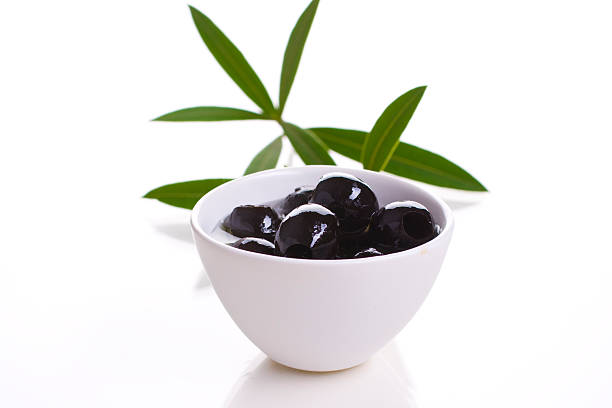 Black olives stock photo