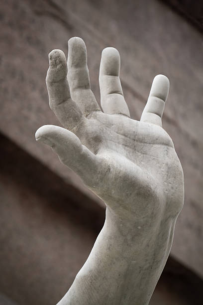 istock Marble Hand designed by Bernini at Piazza Navona 153180310