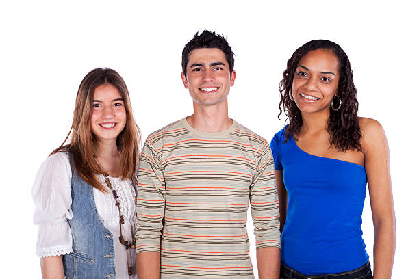 istock Three happy teenagers 153180341