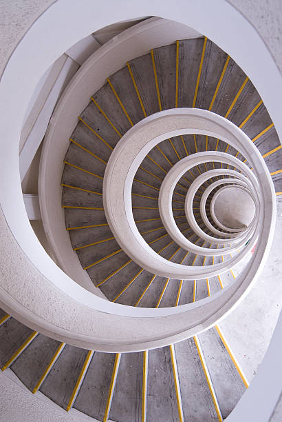 Stair spiral stock photo