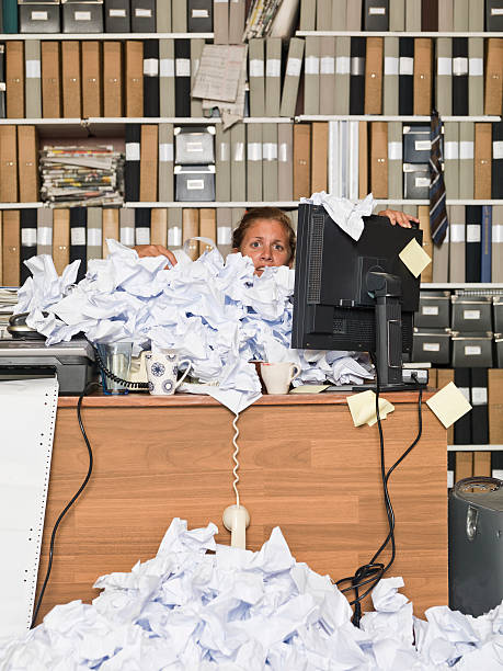 istock Overloaded Businesswoman 153183161