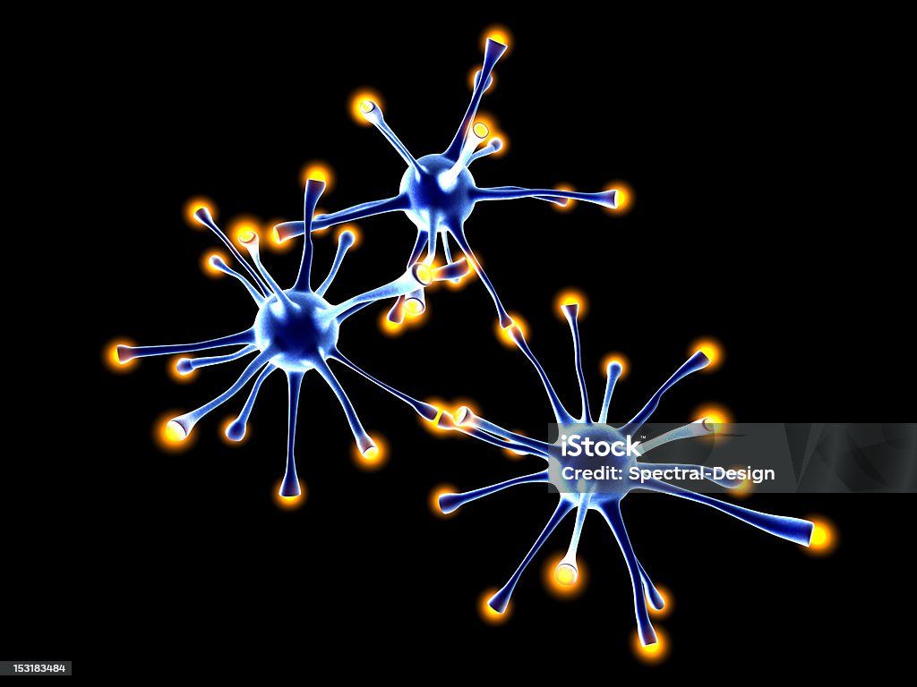 Rede Neuronal - Royalty-free Anatomia Foto de stock