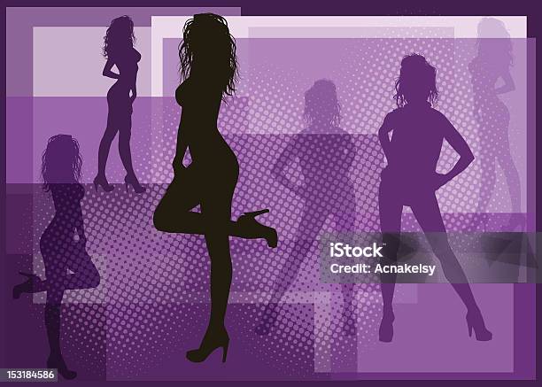 Elegante Silhouette Donna - Immagini vettoriali stock e altre immagini di Abbigliamento formale - Abbigliamento formale, Adulto, Alla moda