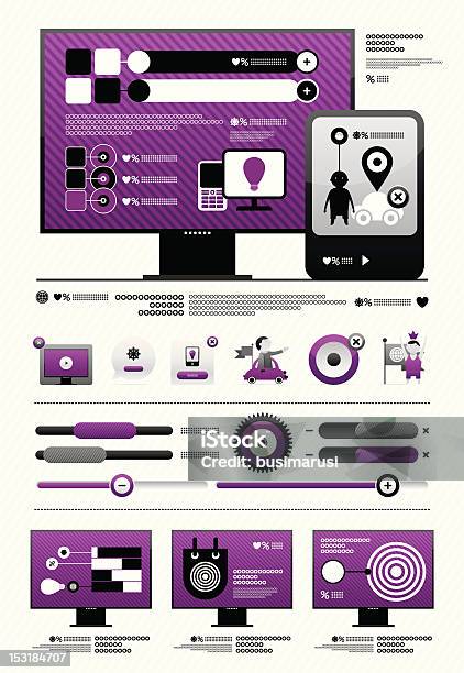 Rivista Infografica Moderna - Immagini vettoriali stock e altre immagini di Affari - Affari, Analizzare, Attrezzatura