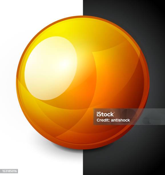 Orange Brillant Sphère Vecteurs libres de droits et plus d'images vectorielles de Abstrait - Abstrait, Aspect métallique, Atome