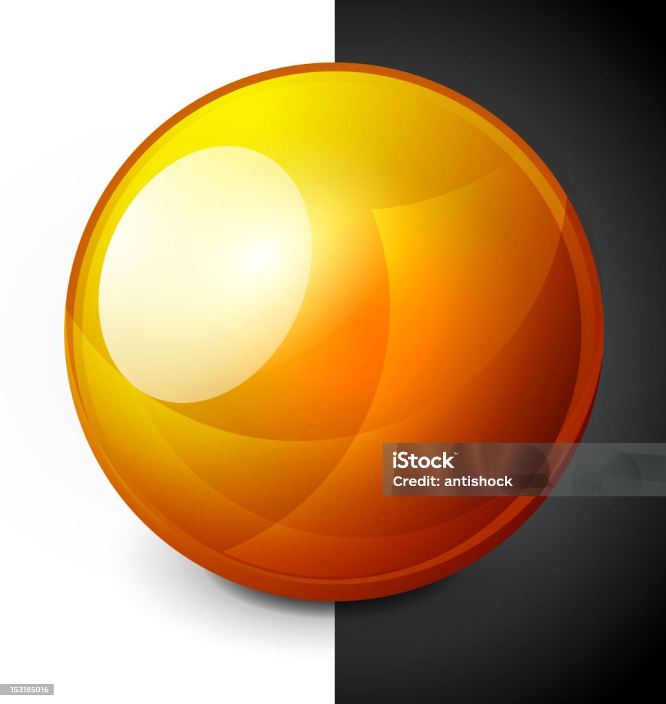 Esfera de laranja brilhante - Vetor de Abstrato royalty-free