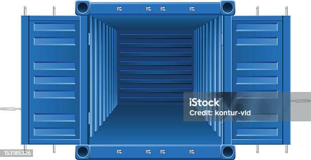 Container Illustration Vectorielle Vecteurs libres de droits et plus d'images vectorielles de Container - Container, Boîte, De grande taille