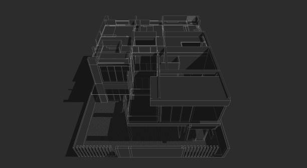 istock 3D illustration of building project 1531858273