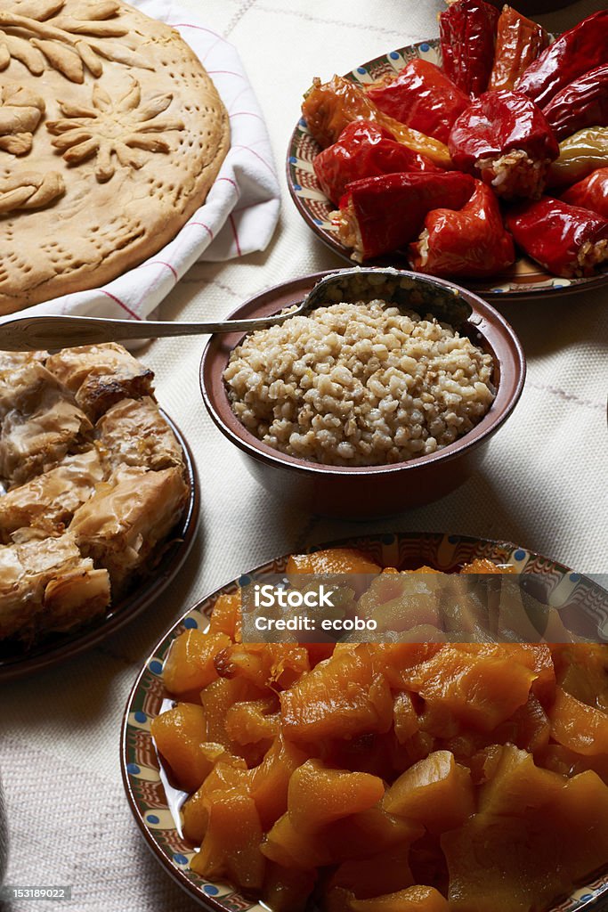 Hervido calabaza y otros alimentos - Foto de stock de Bulgaria libre de derechos