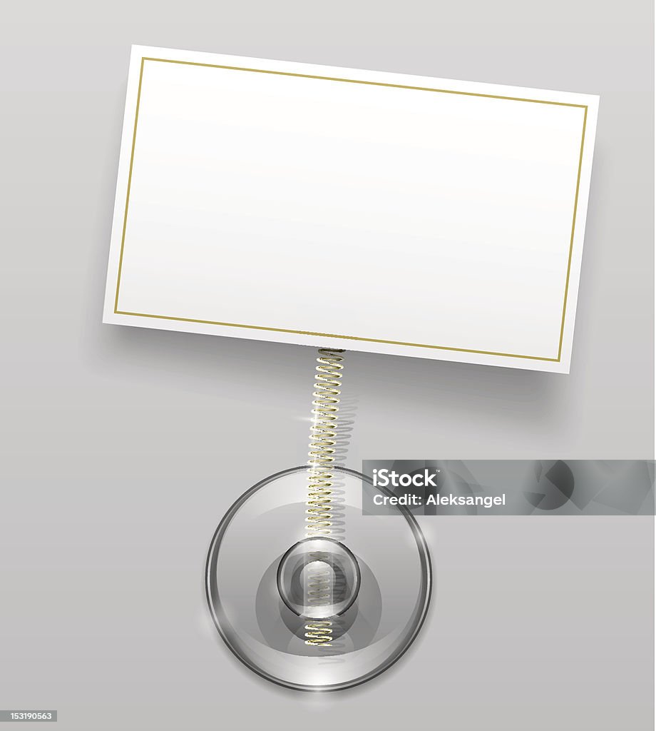 Taça de aspiração com Crachá em silicone - Royalty-free Aço arte vetorial