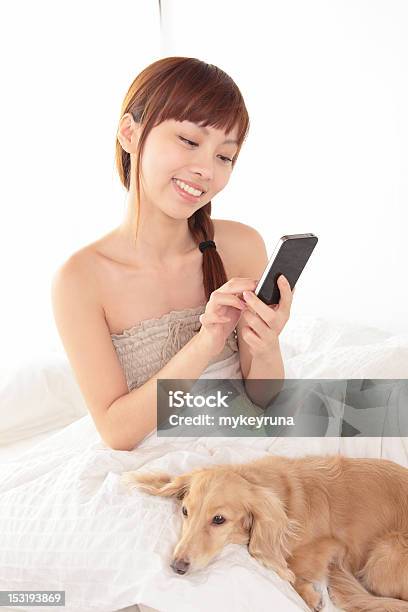 Jovem Mulher Asiática - Fotografias de stock e mais imagens de 20-29 Anos - 20-29 Anos, Adulto, Animal de Estimação