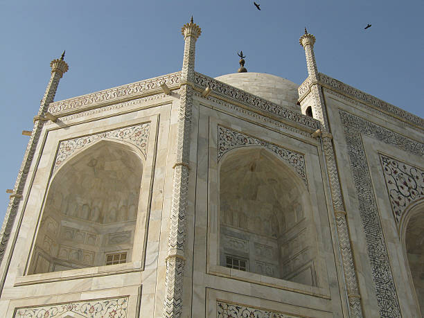 Detailed view on Taj Mahal. stock photo