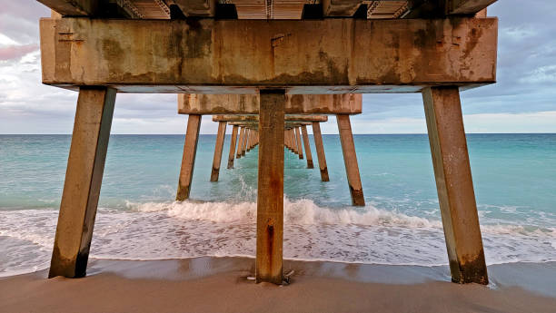 istock Under the pier and facing the water 1531950894